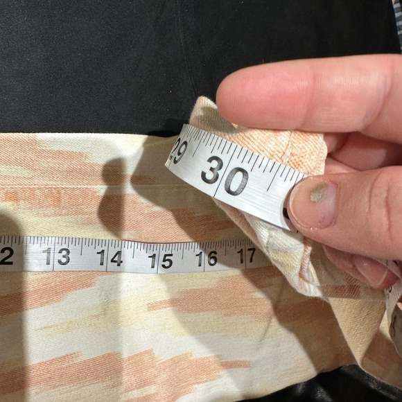 Adriano Goldschmied The Stilt Cigarette Leg Jeans Orange/White Chevron Size 26R - Picture 13 of 14